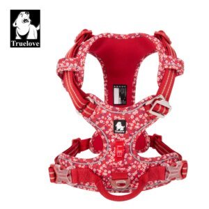 TruelGru- Tissu en coton SFP Floral pour animaux de compagnie, sans nervures, respirant et coulé, doux, chats et chiens, petit, moyen, marche et course, TLH5655