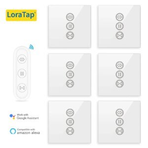 Tuya – interrupteur intelligent pour rideaux, télécommande, stores, moteur, volet roulant, application RF + WiFi, minuterie, Google Home, Echo Alice Voice
