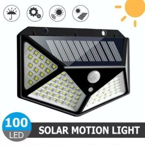 Lampe solaire LED multifonctionnelle avec détecteur de mouvement, lumière du soleil étanche, décoration de jardin extérieur, 62 projecteurs