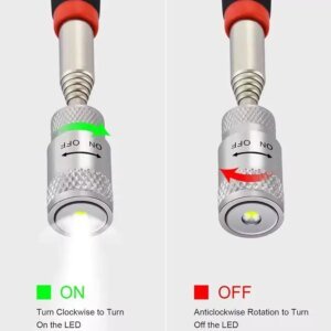 Stylo magnétique télescopique, outil pratique, capacité magnétique pour ramasser les écrous et les boulons, tige de ramassage réglable