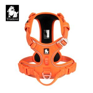 TRUE LOVE harnais pour animaux de compagnie sans traction en Nylon réfléchissant harnais pour chien réglable contrôle confortable Step-in brillant Truelove TLH5654